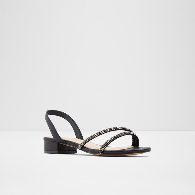 Dwaesa Women's Black Block Heel Sandal image number 3