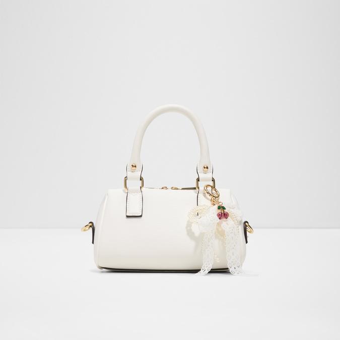 Haliewhite Women's White Barrel Bag image number 1