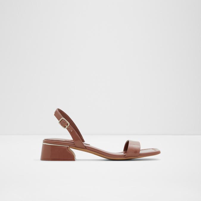 Halenia Women's Rust Block Heel Sandal