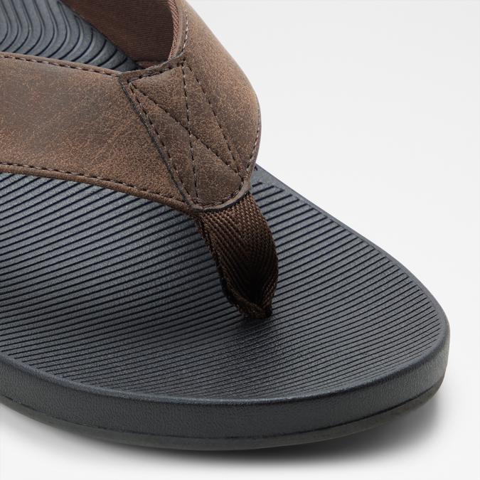 STEFFENA Brown Men Thong Sandals image number 4