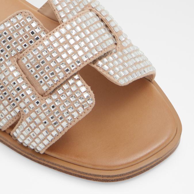 Elenaa Women's Beige Flat Sandals image number 5