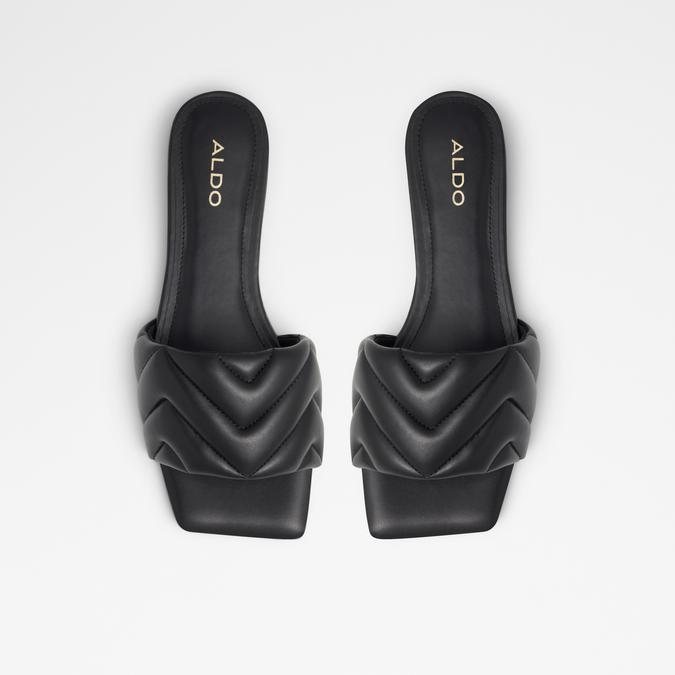 Moniq Women's Black Flat Sandals