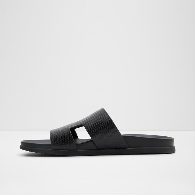 MONDI Black Men Double Band Sandals image number 2