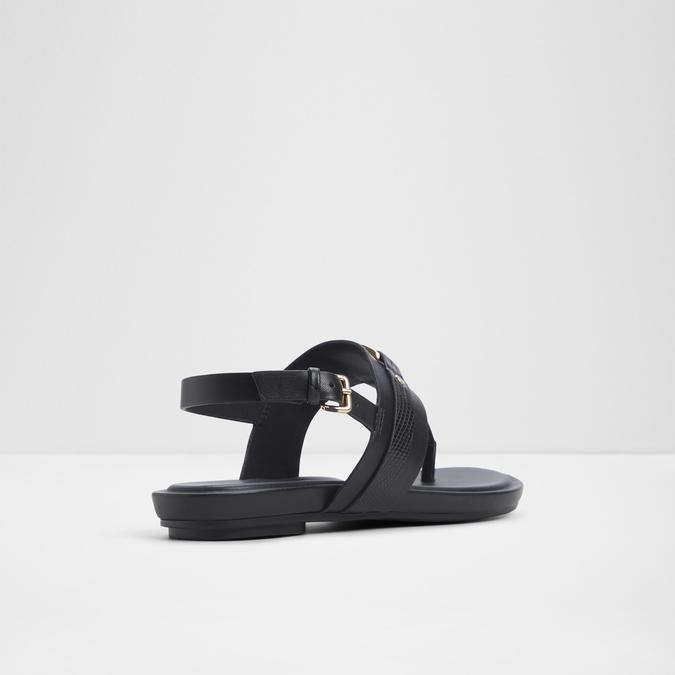Taylen Women's Black Flat Sandals image number 2