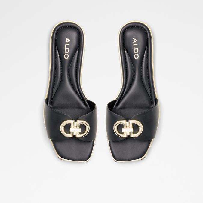 Bellenor Women's Black Flat Sandals image number 1
