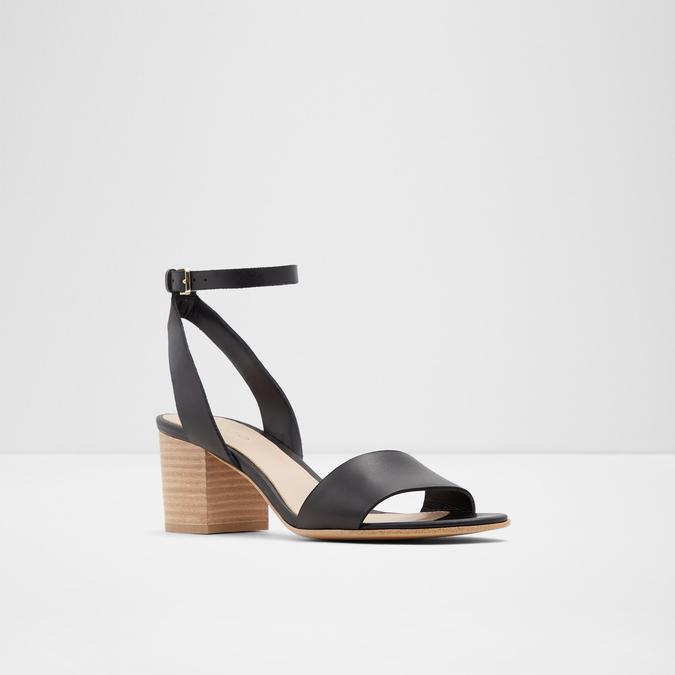 Doreclya Women's Black Block Heel Sandal image number 3