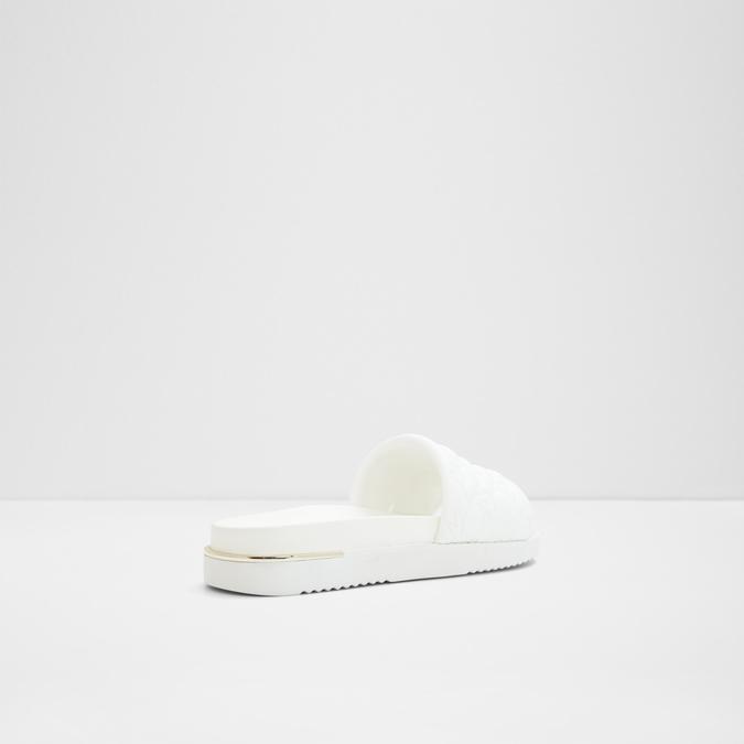 Hopslide Women's White Flat Sandals