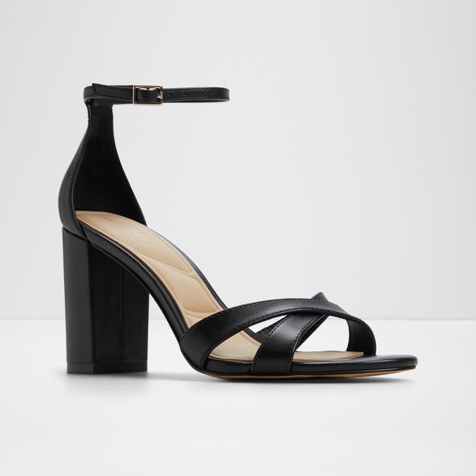 Melodie-In Women's Black Block Heel Sandals image number 4