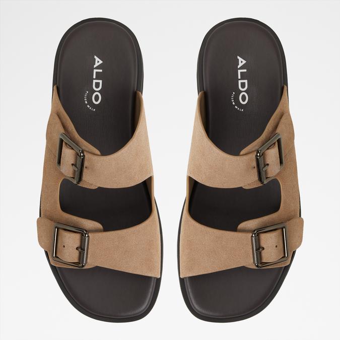 Kyroa-In Men's Brown Double Band Sandals