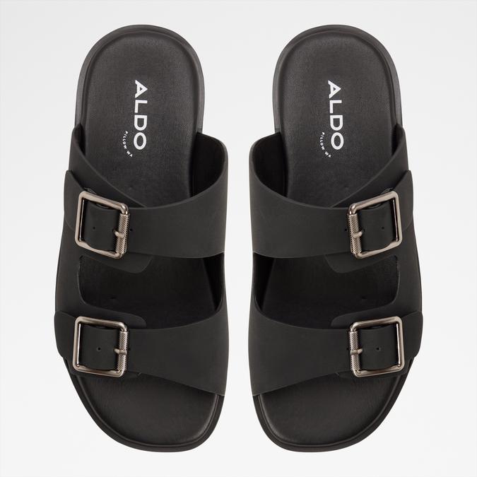KYROA-IN Black Men Double Band Sandals image number 5