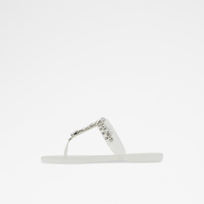 Legaemas Women's White Flat Sandals image number 3