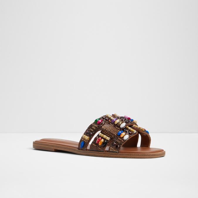 Elenya-In Women's Brown Flat Sandals image number 6