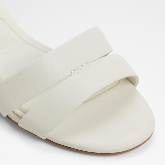 Scarletta-In Women's White Block Heel Sandals image number 5