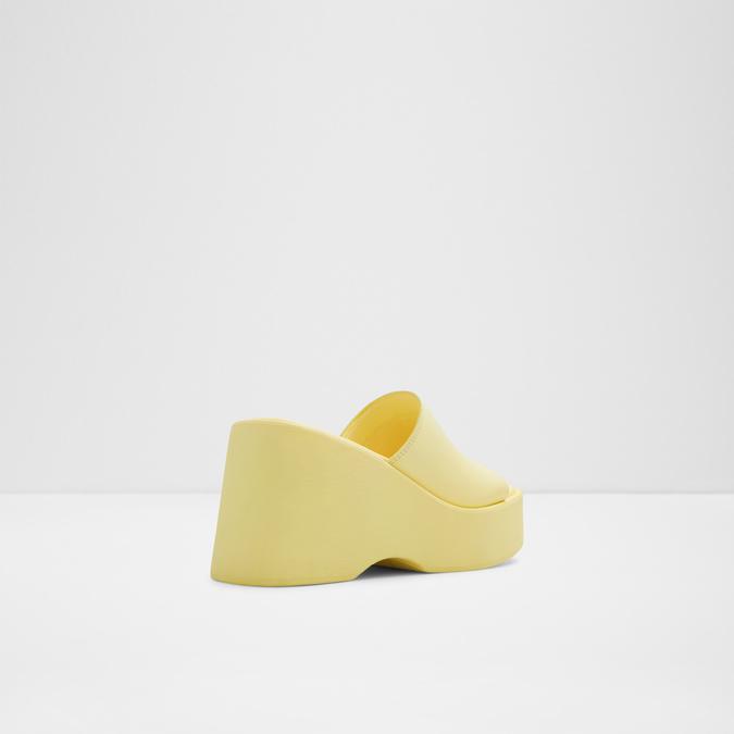 Betta Women's Light Yellow Flatform Sandals image number 1