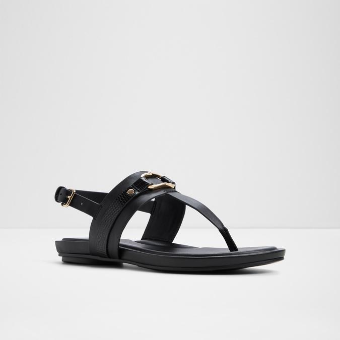Taylen Women's Black Flat Sandals image number 4