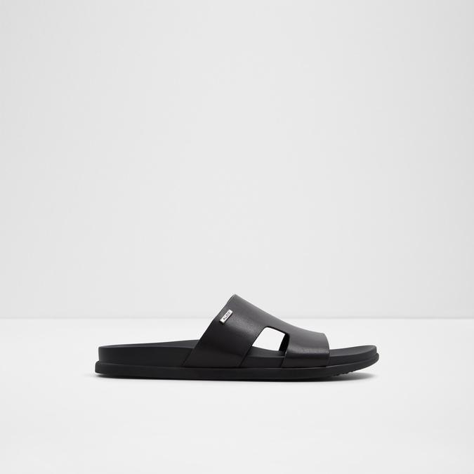 Mondi-In Men's Black Single Strap Sandals