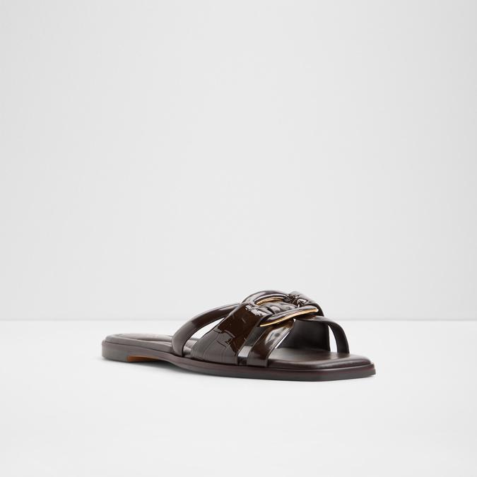 YESENIA-IN DARK BROWN Women Flat Sandals image number 3
