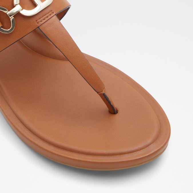 Deveteriel Women's Brown Flat Sandals image number 5