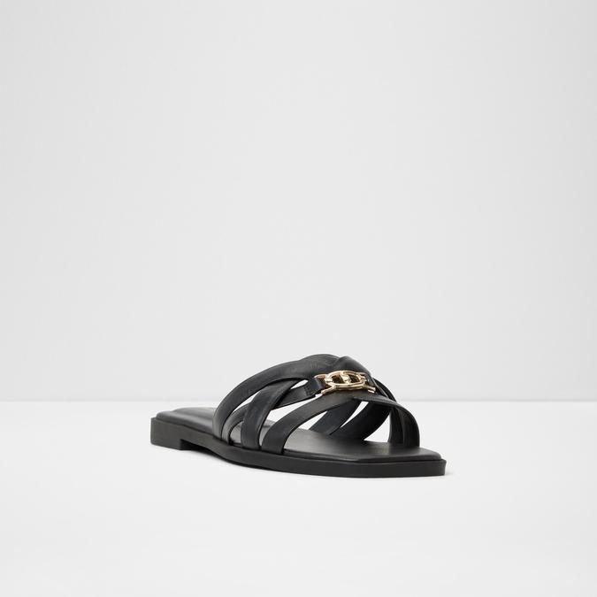 Jennaleriel -In Women's Black Flat Sandals image number 4