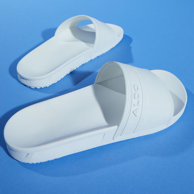 Dinmore Men's White Single Strap Sandals image number 1