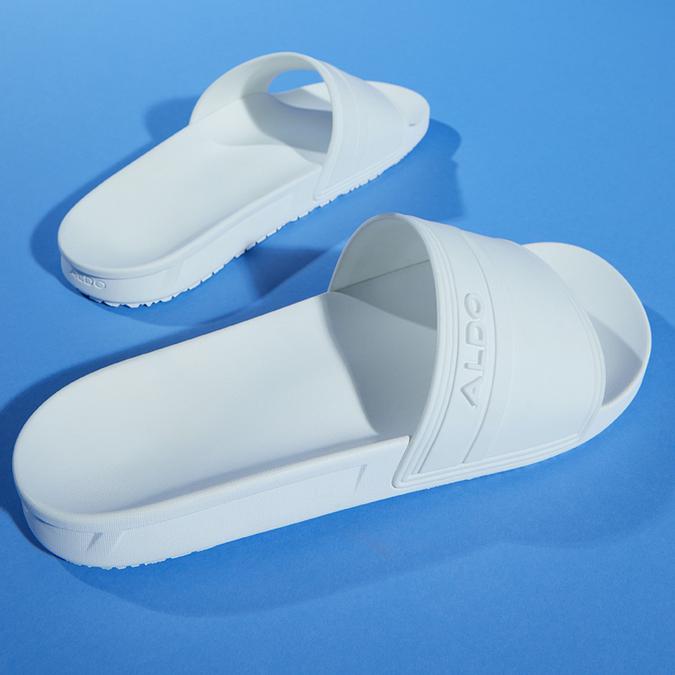 Dinmore Men's White Single Strap Sandals image number 1