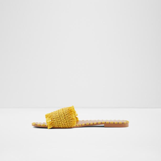 Ybaolla Women's Yellow Flat Sandals image number 3