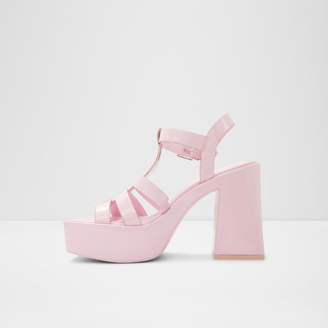 Jeni Women's Pink Block Heel Sandals image number 2