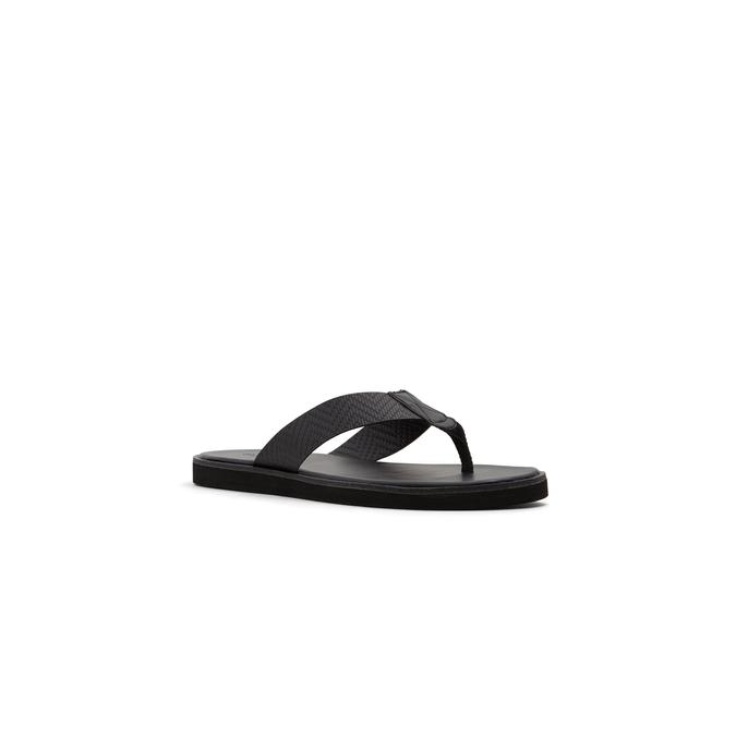 Kaenawen Men's Black Flat Sandals image number 3