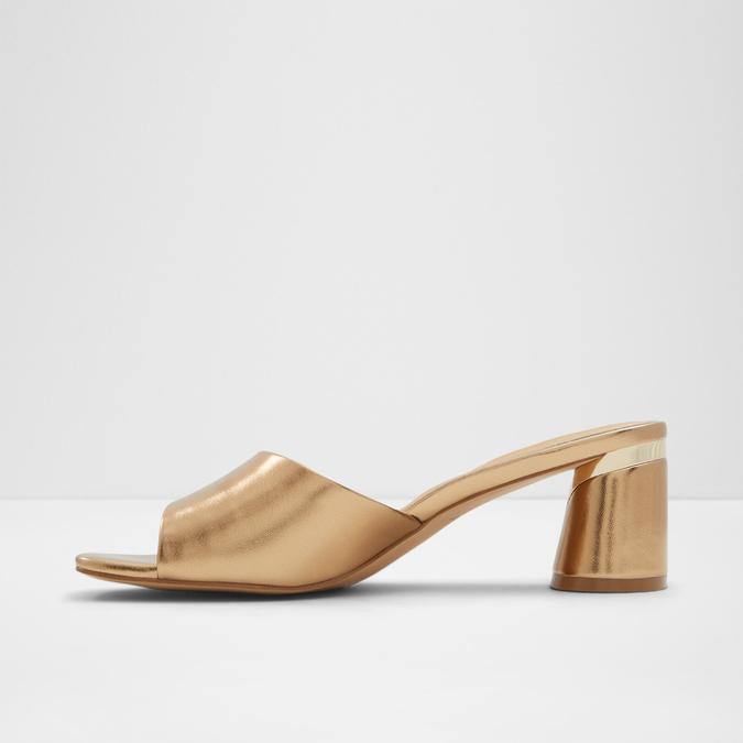 Par Women's Gold Block Heel image number 3