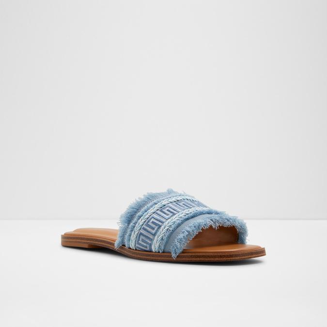 Nalani Women's Blue Flat Sandals image number 5