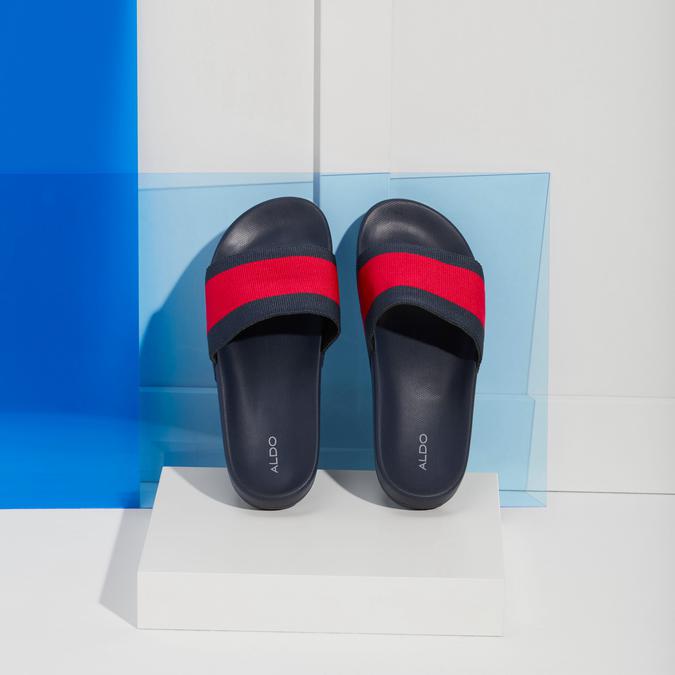 Ulzia Men's Navy Single Strap Sandals image number 1