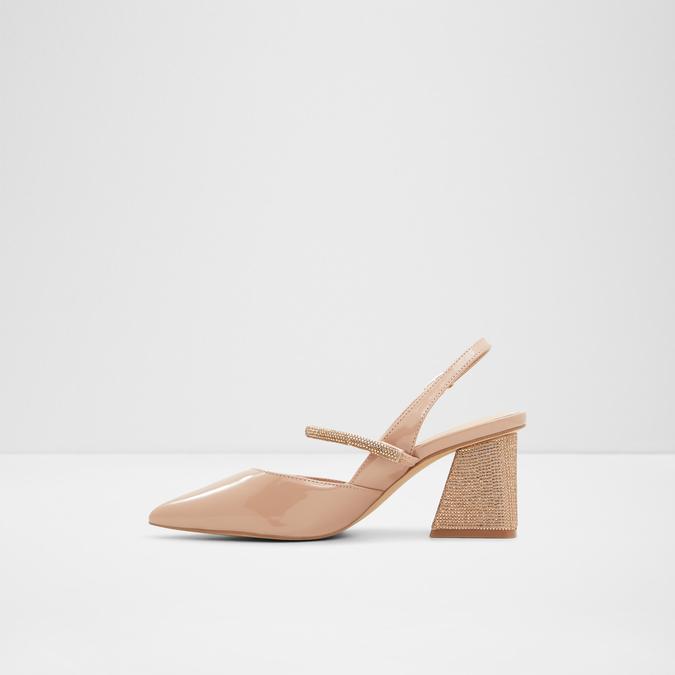 Valabenna Women's Beige Block Heel image number 3