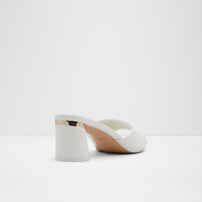 Par Women's White Block Heel image number 2