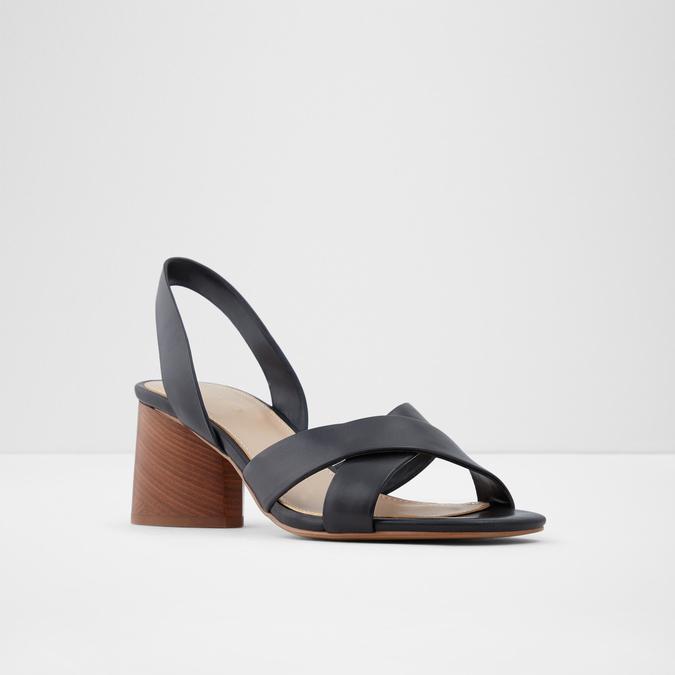 Carine Women's Black Block Heel Sandal image number 3