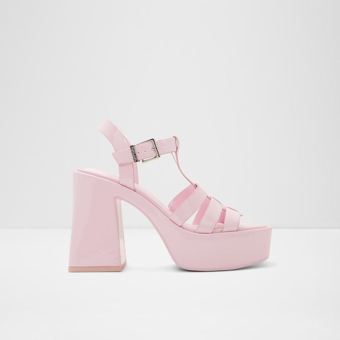 Jeni Women's Pink Block Heel Sandals