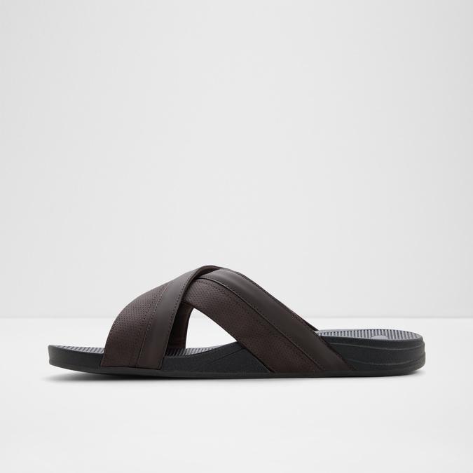PIETTEA-IN Brown Men Cross Strap Sandals image number 2