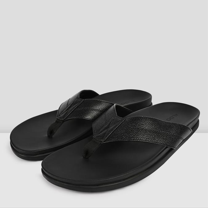 TRIBORD-IND Black Men Thong Sandals image number 2