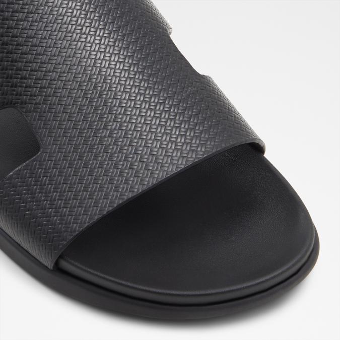 MONDI Black Men Double Band Sandals image number 4