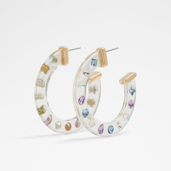 Dancing-Hoop Women's Light Purple Earrings image number 0