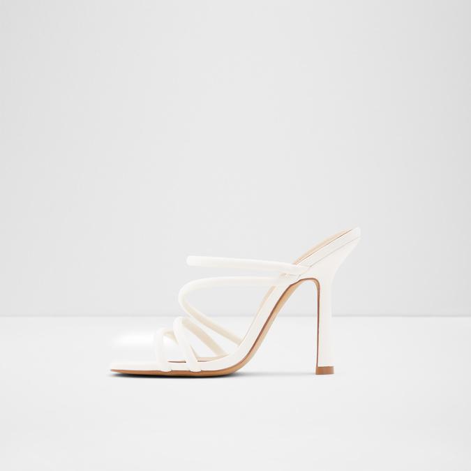Arianna Women's White Block Heel Sandal image number 2