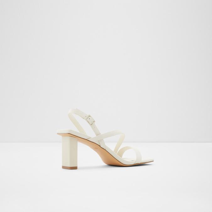 Maissy Women's White Block Heel Sandal image number 2