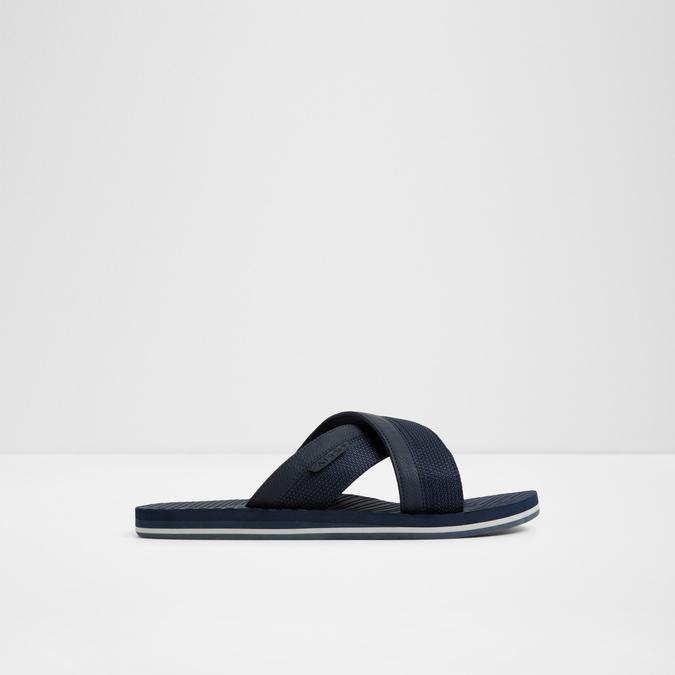 Totia-In Men's Navy Cross Strap Sandals