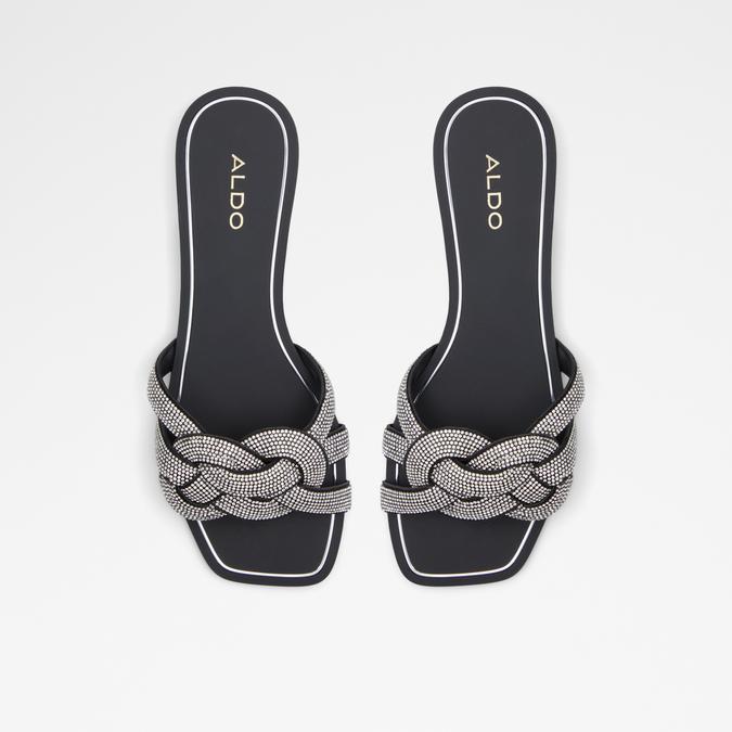Tydeus Women's Black Flat Sandals