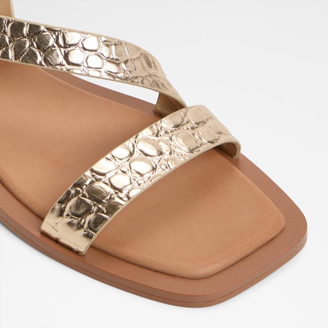 Grugar-In Women's Gold Flat Sandals image number 5