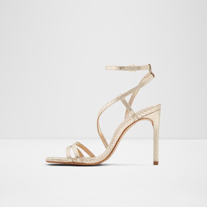 Frelian Women's Gold Dress Sandals image number 2