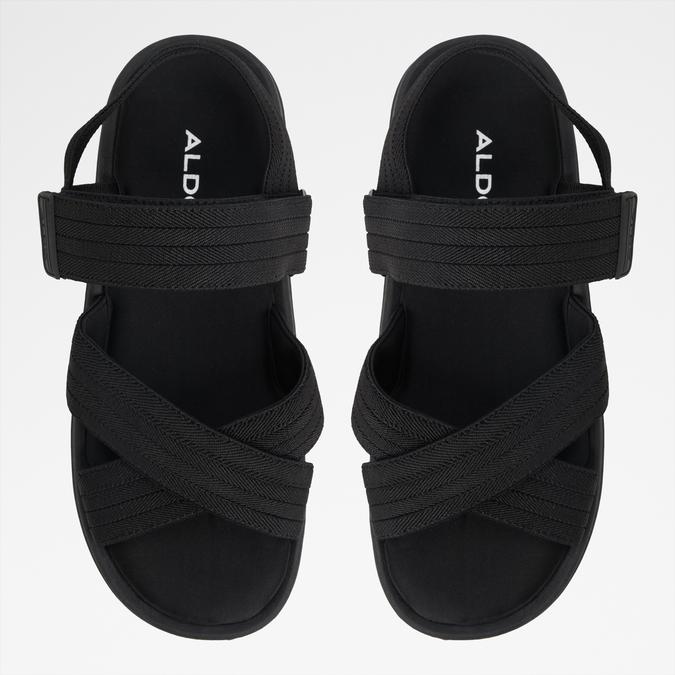 Keva-In Men's Black Strap Sandals image number 1