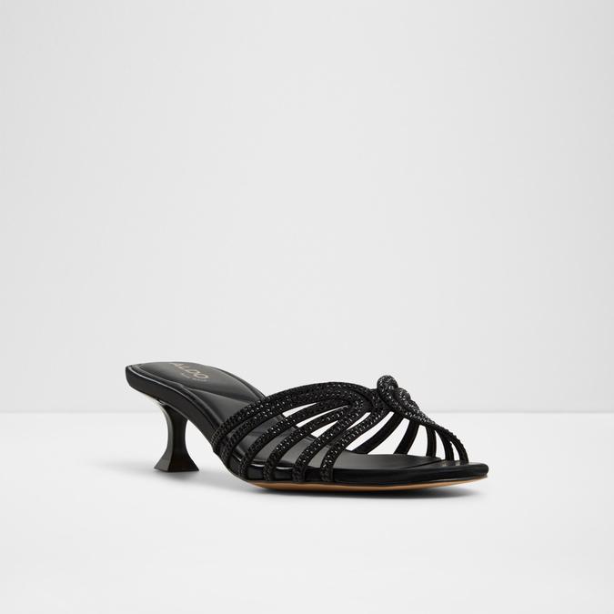 Delphie-In Women's Black Dress Sandals image number 4