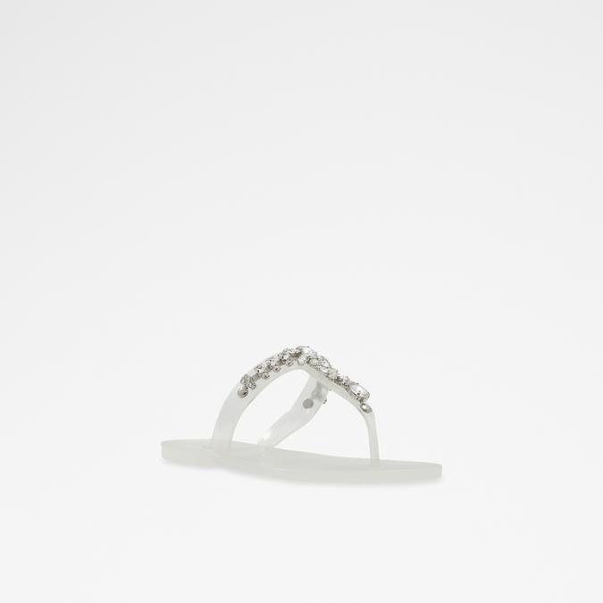 Legaemas Women's White Flat Sandals image number 4