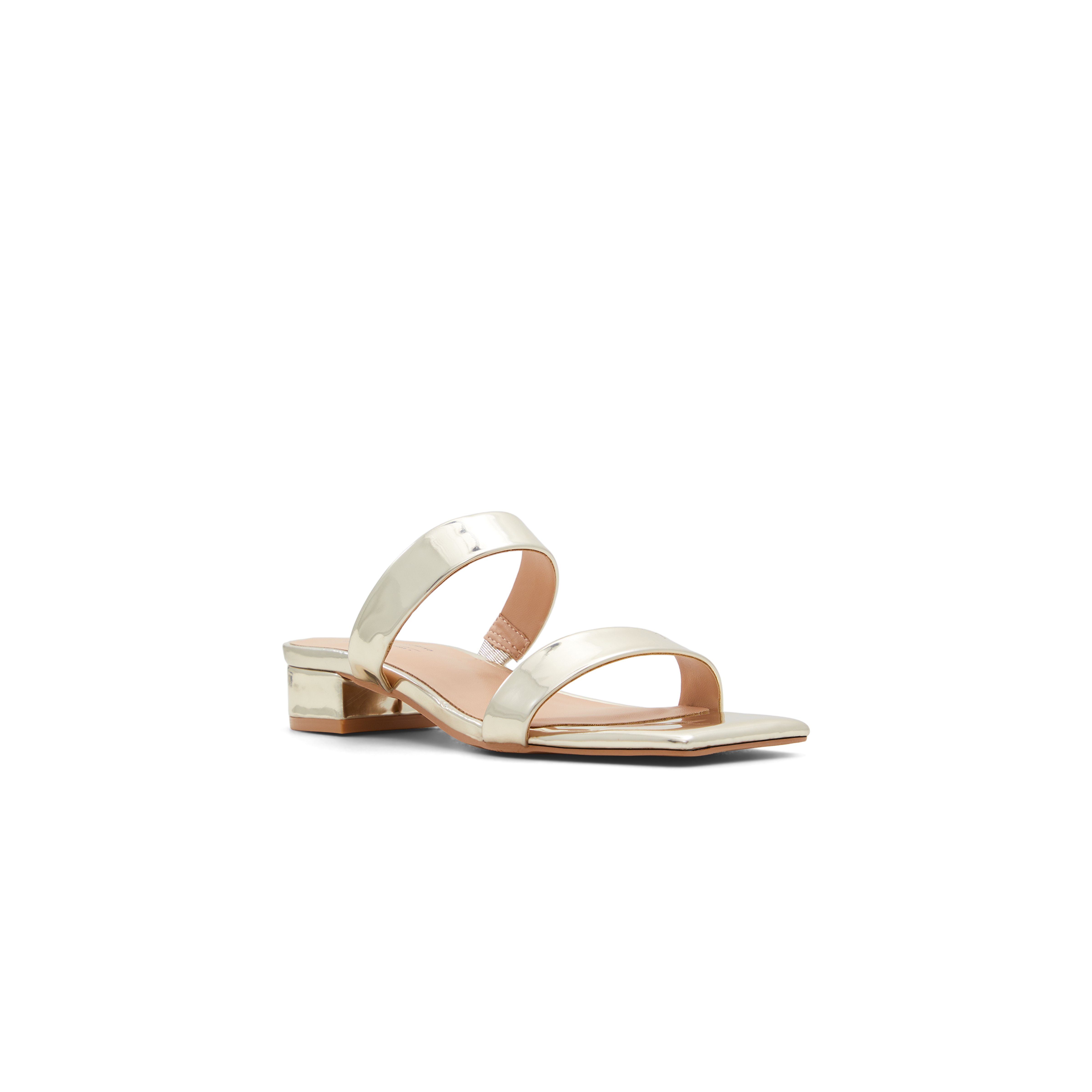 Clarra Women's Gold Block Heel Sandals image number 4