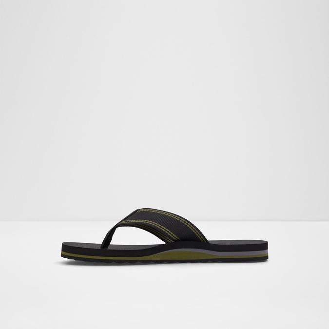 Burges Men's Black Thong Sandals image number 3